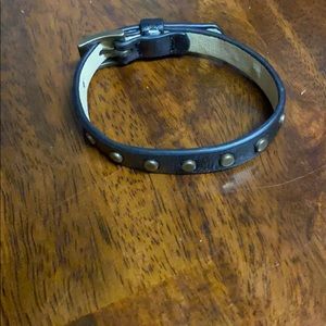 Brown belt bracelet